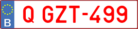 Trailer License Plate